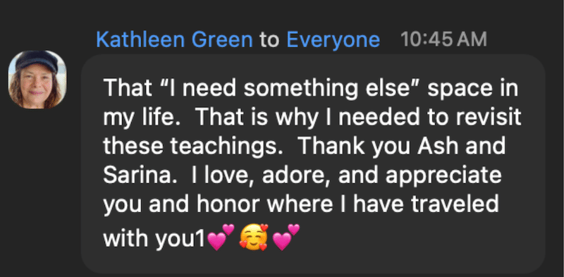 Workshop Testimonial 1